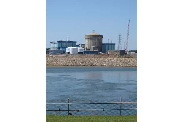 FILE - The working nuclear reactor is seen at V.C. Summer Nuclear Station, April 9, 2012, in Jenkinsville, S.C. On Wednesday, Oct. 4, 2023, the U.S. Nuclear Regulatory Commission issued a yellow warning against the plant and owner Dominion Energy after finding a cracked pipe in a emergency generator fuel line a half-dozen times in the past 20 years. (AP Photo/Jeffrey Collins, File)