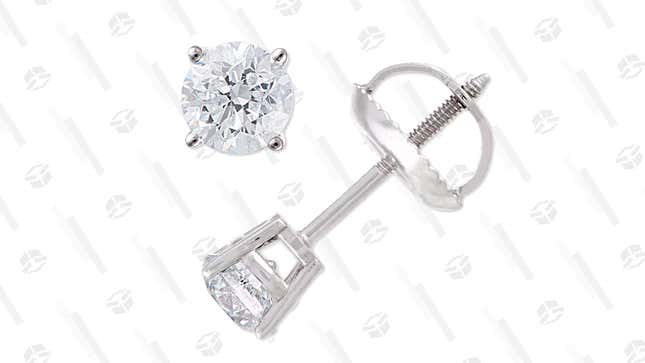 Macy’s Diamond Stud Earrings (1/3 ct. t.w.) | $417 | 51% Off | Macy’s