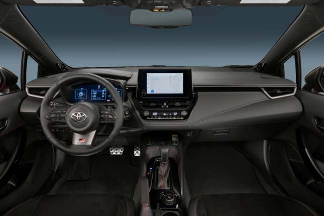 Interior of Toyota GR Corolla 2025