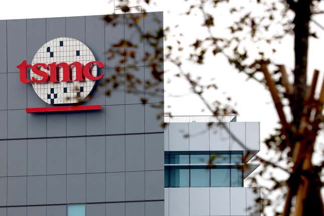 TSMC en el Parque Científico del sur de Taiwán en Tainan, Taiwán, el 29 de diciembre de 2022.