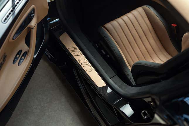 Door sill of the Bugatti Chiron Golden Era