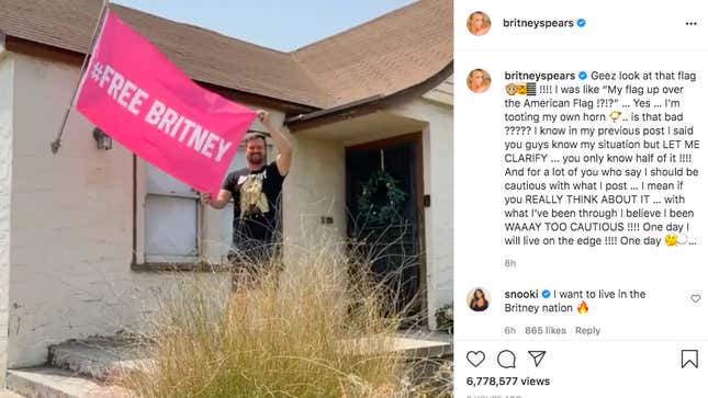 Image for article titled Britney Spears Tells Fans Not to Worry About Her Instagram Posts