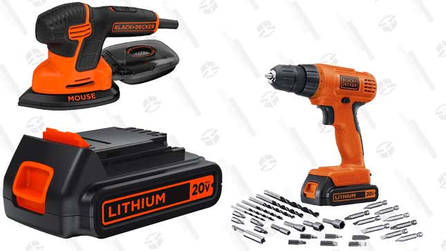 Mouse Detail Sander | $25 | Amazon
20V Lithium Battery | $28 | Amazon
20V MAX Cordless Drill | $39 | Amazon