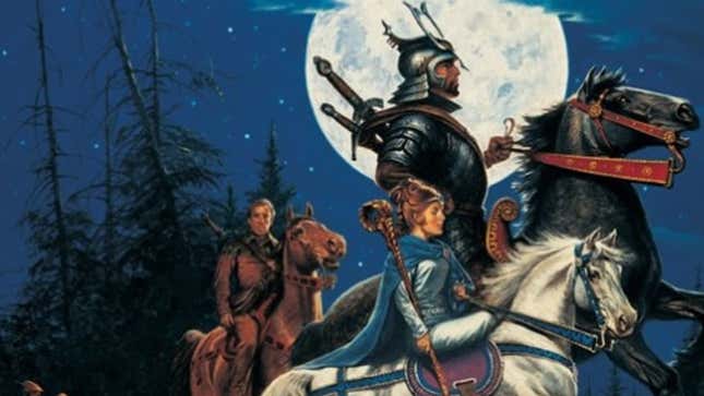 The cover to The Eye of the World, the first entry in Robert Jordan's The Wheel of Time series.