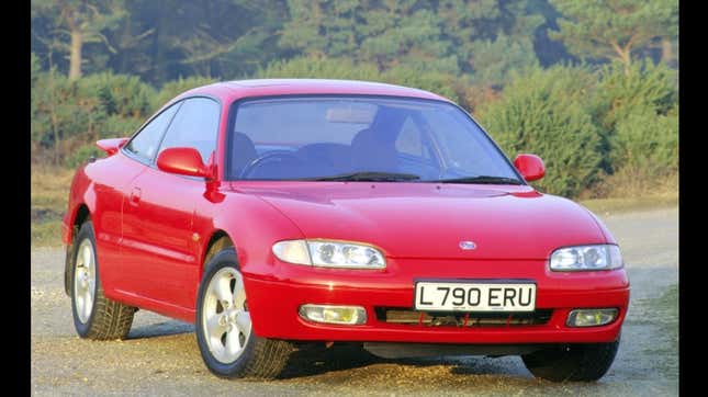 A red Mazda MX-6