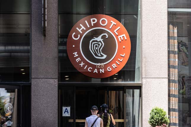 A Chipotle restaurant in New York. 