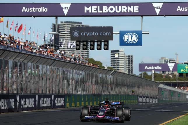 Pierre Gasly of France driving the (10) Alpine F1 A524 Renault on track during the F1 Grand Prix of Australia at Albert Park Circuit on March 24, 2024 in Melbourne, Australia