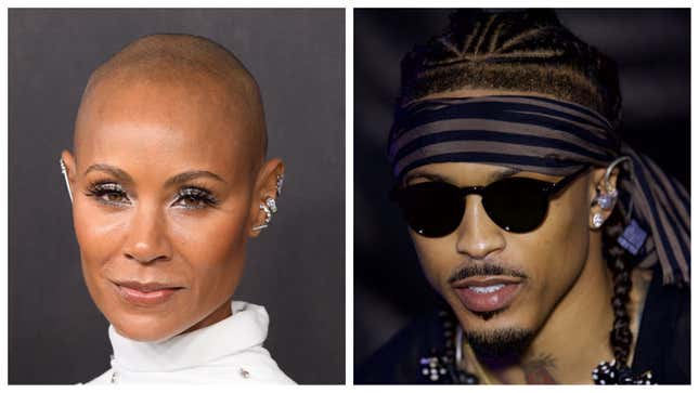 Jada Pinkett-Smith, left; August Alsina.