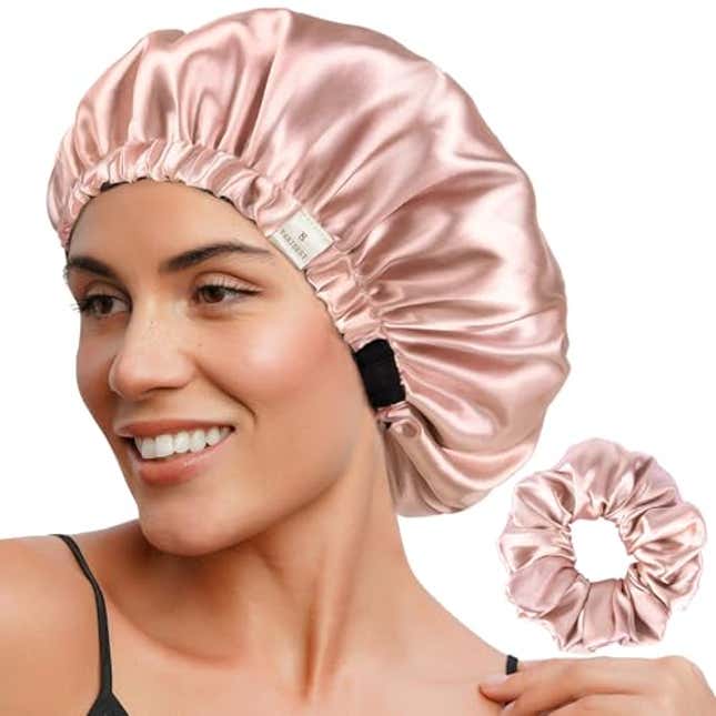 Image for article titled YANIBEST Double Layer Satin Bonnet Silk Bonnet Adjustable Hair Bonnet for Sleeping Bonnets for Women Curly Natural Hair, Now 30% Off