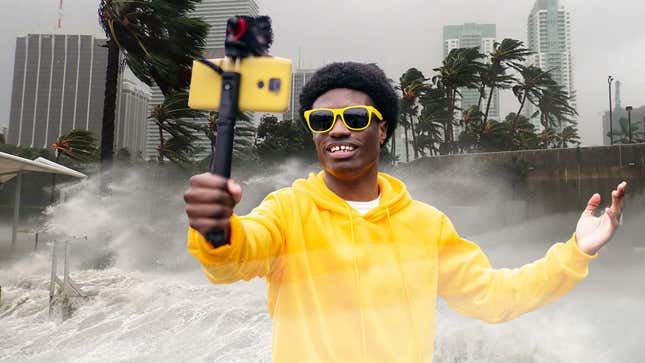 Image for article titled No, You Shouldn’t Livestream Hurricane Milton For Clout