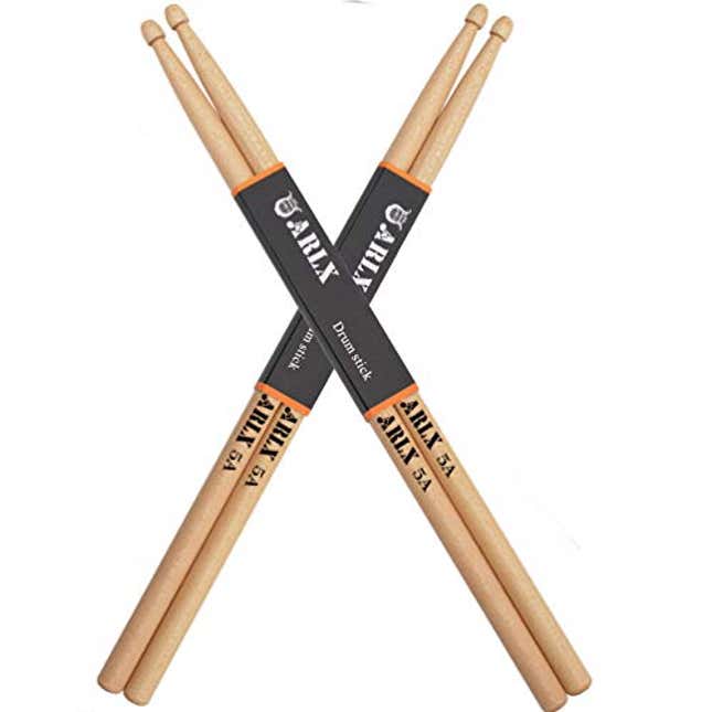 Image for article titled Drum Sticks 5A Wood Tip Drumstick (2 Pair Maple), Now 10% Off