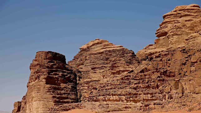 A photograph of a canyon cliffside.