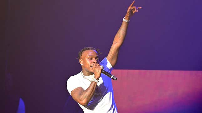 DaBaby performs onstage during “Rolling Loud Presents: DaBaby Live Show Killa” tour on December 04, 2021 in Atlanta, Georgia.