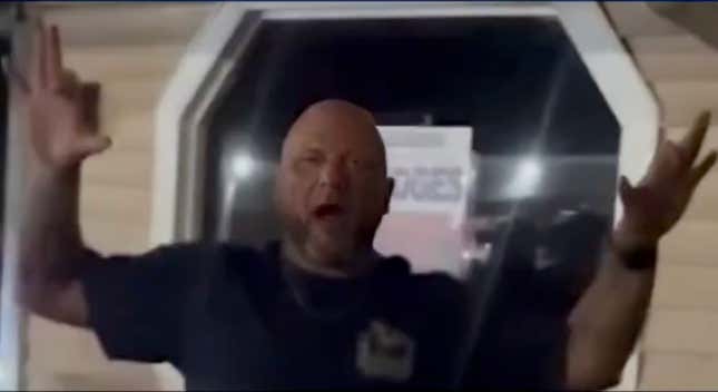 Mississippi white man throwing up believed gang signs before being beat, robbed and stripped for using the N-word.