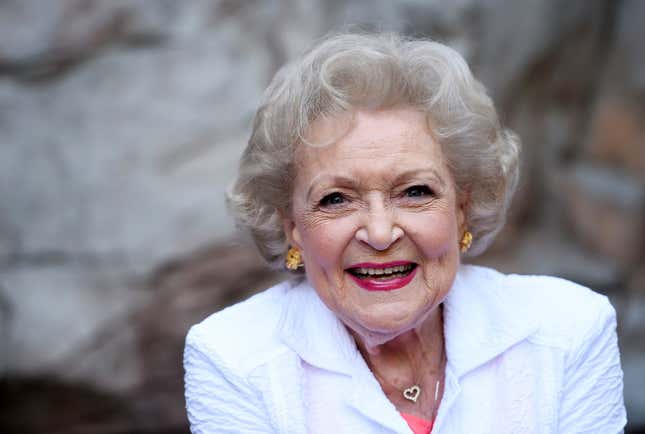 Betty White at the Greater Los Angeles Zoo in 2015. 