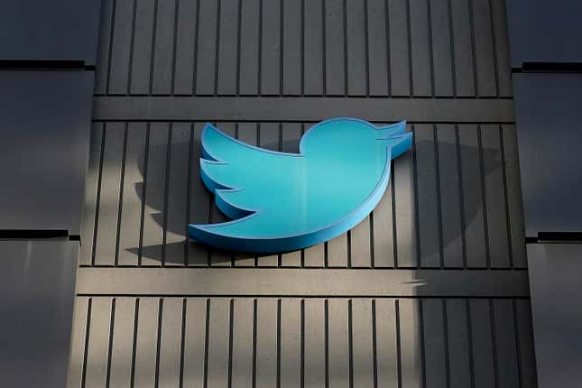 Twitter headquarters is shown in San Francisco, Friday, Oct. 28, 2022.