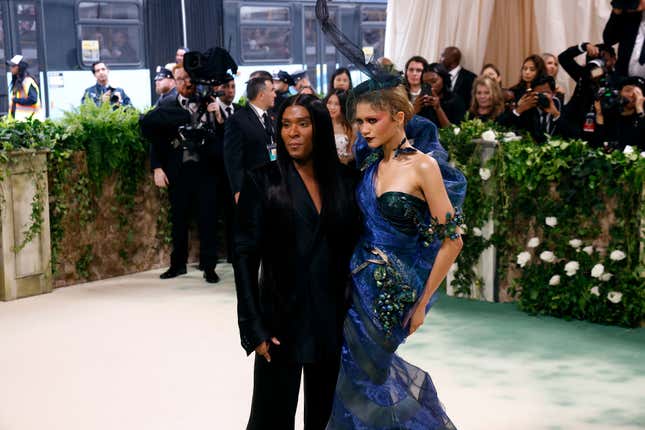 NEW YORK, NEW YORK - MAY 06: Law Roach and Zendaya attend the 2024 Costume Institute Benefit for “Sleeping Beauties: Reawakening Fashion” at The Metropolitan Museum of Art on May 06, 2024 in New York City. 