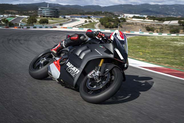Image for article titled The Ducati Panigale V4 SP2 Delivers Race Bike Tech To You