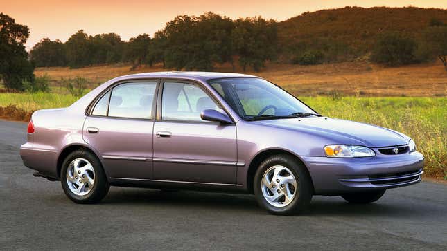 Une photo d’une Toyota Corolla 1999. 