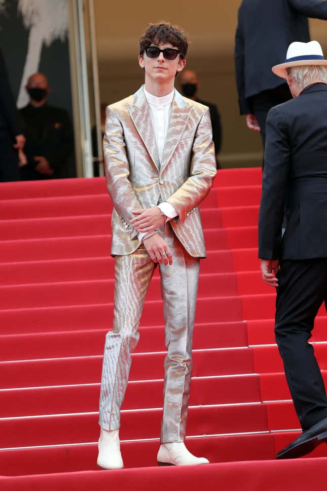 Timothée Chalamet Brings Slacker Style to Cannes