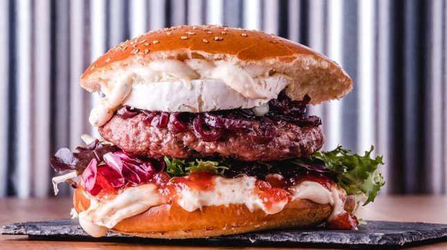 goat cheese burger