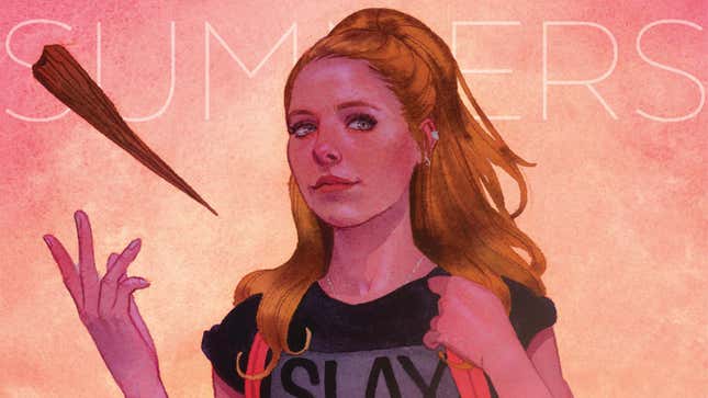 Buffy appearing on the cover of Boom Studios’ reboot of her comic series.