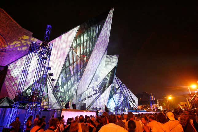 Star-like: The Libeskind-designed wing at the Royal Ontario Museum