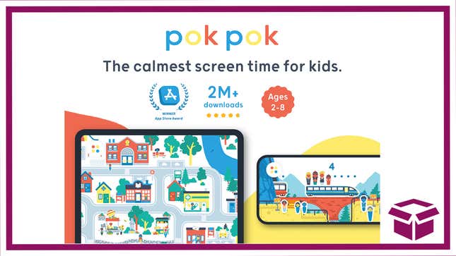 Screen time doesn’t have to be mindless videos or games when you have Pok Pok loaded and ready to go.