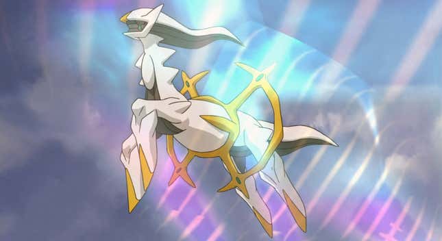 Arceus appears in the Pokemon anime. 