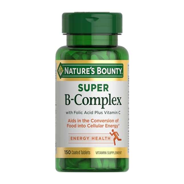 Image for article titled Nature&#39;s Bounty Super B Complex with Vitamin C &amp; Folic Acid, Now 40% Off