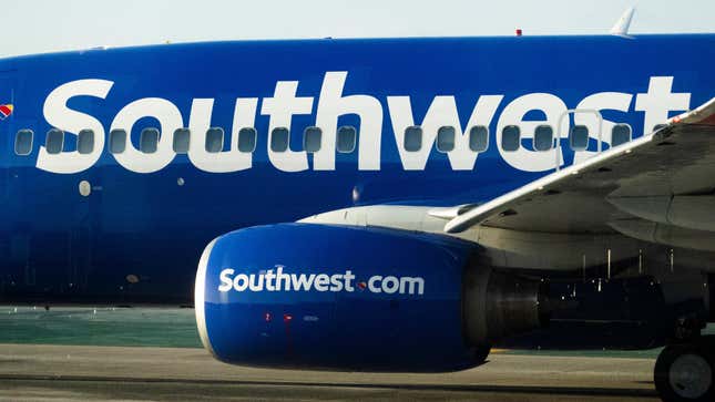 A Southwest Airlines plane