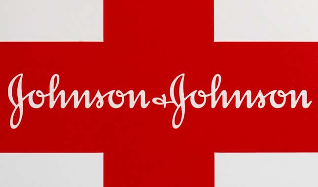 FILE - A Johnson &amp; Johnson logo is seen in Walpole, Mass., Feb. 24, 2021. Johnson &amp; Johnson is pumping more money into heart care with a roughly $13 billion deal for Shockwave Medical, which specializes in technology that helps open clogged arteries. (AP Photo/Steven Senne, file)