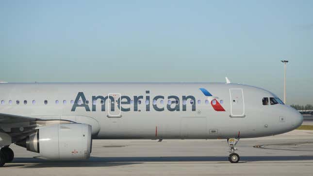 An American Airlines plane