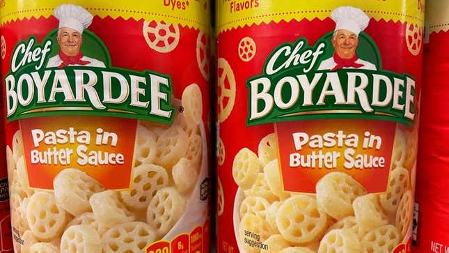 Chef Boyardee Pasta in Butter Sauce