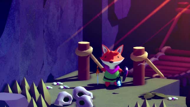 A screenshot shows Tunic. 