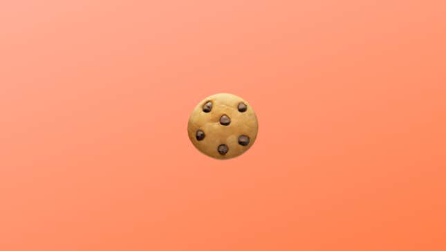 An emoji of a chocolate chip cookie is shown.