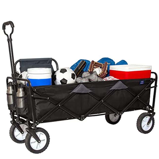 Image for article titled Discover High-Capacity Convenience with Vecukty Folding Wagon Utility Carts, Save $214!