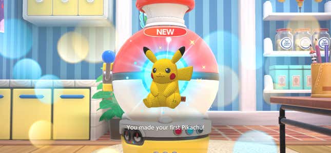 A Pikachu plush.