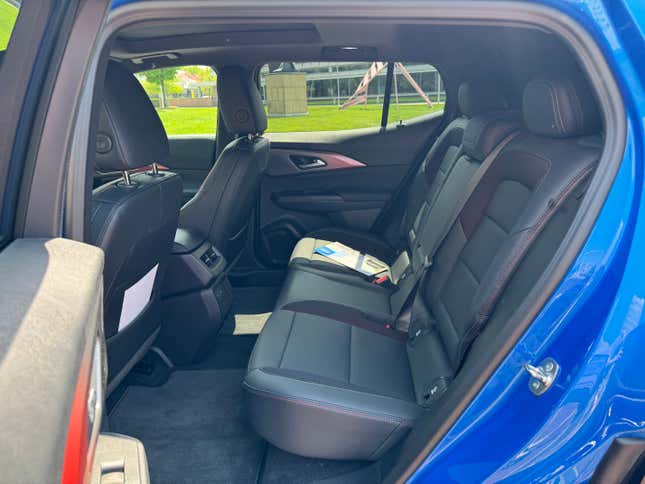 Back seat of a 2024 Chevrolet Equinox EV