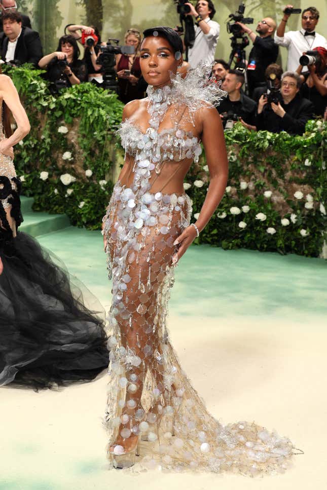 Janelle Monáe attends The 2024 Met Gala Celebrating “Sleeping Beauties: Reawakening Fashion” at The Metropolitan Museum of Art on May 06, 2024 in New York City.
