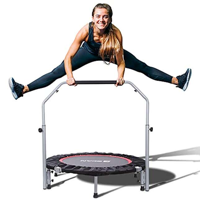 Image for article titled Transform Your Routine with the BCAN Foldable Mini Trampoline, 50% Off