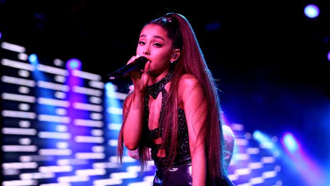 Arianda Grande performs live during a 2018 concert. 