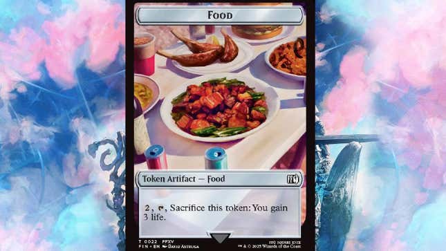 An image shows a Final Fantasy Magic: the Gathering card.