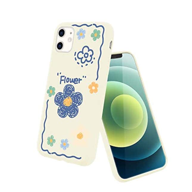 Image for article titled OFQKOAKS Cute Doodle Flower Case for iPhone 12 Pro MAX, Now 90.05% Off