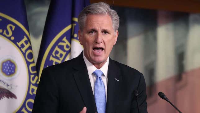 Image for article titled The Onion Looks Back On Kevin McCarthy And His Hot Streak Of Utterly Embarrassing Low Points