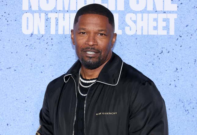 Jamie Foxx attends the Los Angeles Premiere of Apple TV+’s “Number One on the Call Sheet” at TCL Chinese Theatre on March 12, 2025 in Hollywood, California.