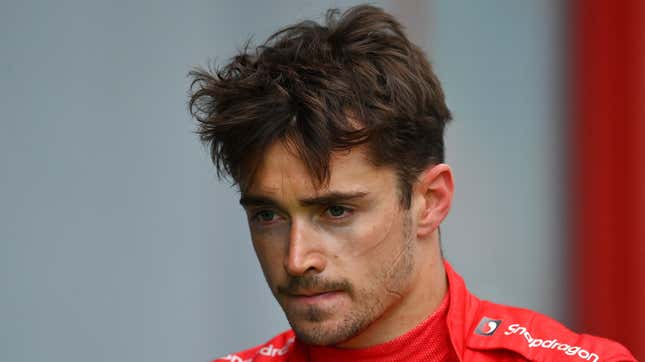 Charles Leclerc looking tired of your shit