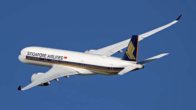 Un avion de Singapore Airlines