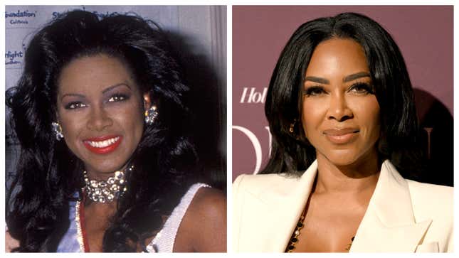 Kenya Moore, 1993; Kenya Moore 2023.