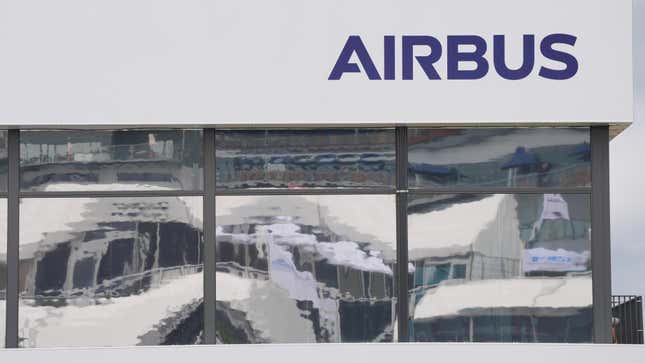 The Airbus logo on a building